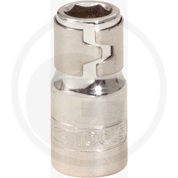 Ks tools 1/4" chromeplus® bit-adapter-dopsleutel met spanring, voor 1/4" bits, hoogglanzend verchroomd