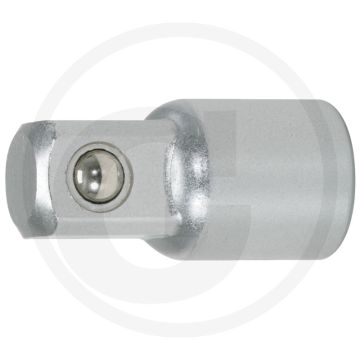 Ks tools 3/8" verloopadapter, 3/8"f x 1/2"m van 3/8" op 1/2" - din 3123 / iso 3316, vierkantantrieb, chrom vanadium