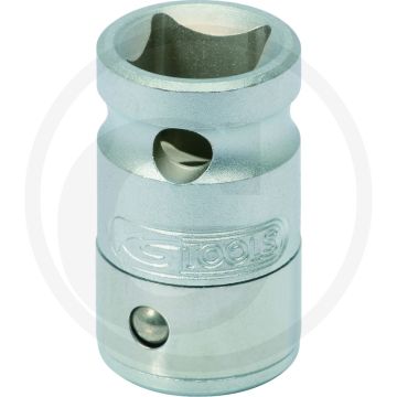 Ks tools 3/8" bit-adapter-dopsleutel met spanring, voor 10 mm bits - matt satiniert
