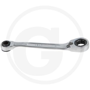 Ks tools Clé à cliquet réversible à passage direct 11 mm + 1/4" - tête de cliquet compacte à 72 dents