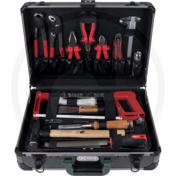 Ks tools universele gereedschapsset, 149 delig 1/4"+1/2" - chrom vanadium - aluminiumkoffer