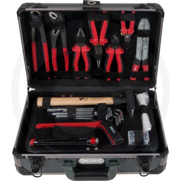 Ks tools compacte gereedschapsset, 165 delig 3/8" - chrom vanadium in aluminiumkoffer