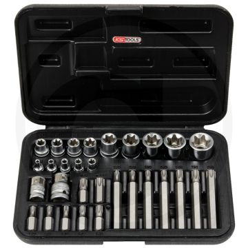 Ks tools tx steckschlüssel- und bit-satz, 30-teilig - chrom-vanadium - kunststoffkoffer