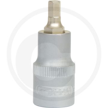 Ks tools 1/2" bit-stecknuss innensechskant, kurz, 11 mm, din 3120 / iso 1174, chrom vanadium