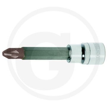 Ks tools 1/2" chromeplus® bit-dopsleutel pz3 lang 110mm