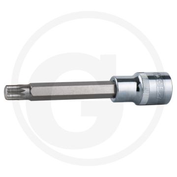 Ks tools 1/2" chromeplus® bit-dopsleutel voor veeltand (xzn®)-schroeven, lang, m16 - lange uitvoering
