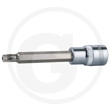 Ks tools 1/2" chromeplus bit-dopsleutel tx met boring, lang, tb70 - tx-torx® met boring 72,0 mm
