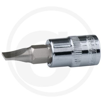 Ks tools 1/2" chromeplus® bit-dopsleutel voor zaagsnede-schroeven, 14 mm - hoogglans verchroomd, 25x25x60 mm