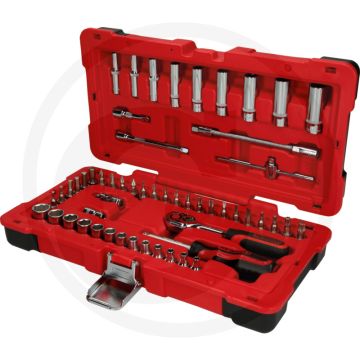 Ks tools 1/4" chromeplus steckschlüssel-satz, 54-tlg. - 72 tanden, umschaltbar
