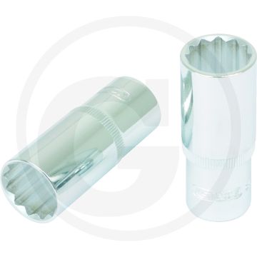 Ks tools 1/2" chromeplus 12-kant-stecknuss, lang, 1.1/4" - lange ausführung, chrom vanadium stahl