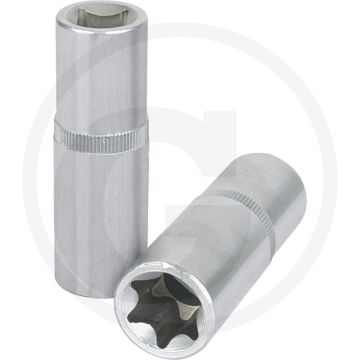 Ks tools 1/4" tx-stern-e-stecknuss, lang, e6 - lange ausführung, e-torx®, din 3120, iso 1174