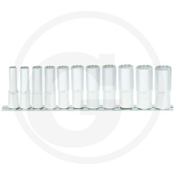 Ks tools 3/8" Steckschlüsselsatz, zwölfeckig, lang, 11-teilig mit Flankenzugprofil