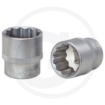 Ks tools 3/8" 12-Kant-Stecknuss, 3/16" - Flankenabzugs-Profil, Chrom-Vanadium