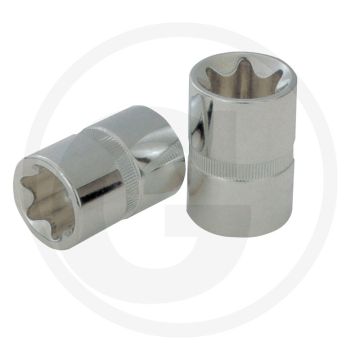 Ks tools 3/8" chromeplus® dopsleutel tx-e, e16 - torx-e, din 3120, iso 1174 - 3/8" aandrijving - 40g