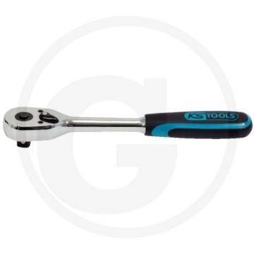 Ks tools Clé à cliquet commutable 1/2" chromeplus®, 45 dents - design ergonomique, 580g