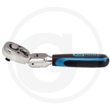 Ks tools ks tools 1/4" chromeplus® cliquet commutable avec articulation, 45 dents - 72-zahn ratschenmechanismus, ergonomic 2-component griff