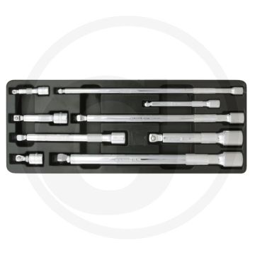 Jeu de rallonges à cardan Ks tools 9 pièces chromeplus® - angle d'inclinaison 8° - chromé brillant