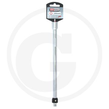 Ks tools 3/8" chromeplus® lokplus-verlengstuk met kogel ontgrendeling, 250 mm - verchroomd vanadium staal