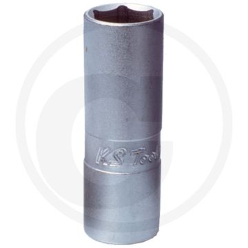 Ks tools 1/2" dop voor bougies - lange uitvoering, matt satiniert, chrom vanadium
