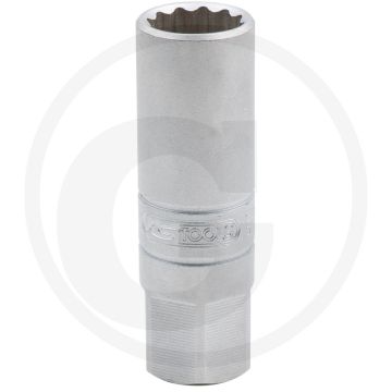 Ks tools 3/8" bougiedopsleutel, 14 mm - voor bmw, renault, peugeot, citroën - 12-kant, extra slank - handmatig gebruik