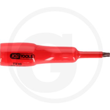 Ks tools 1/2" bit-stecknuss mit schutzisolierung für tx-ste - 1000v zertifizierung
