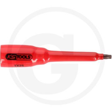 Ks tools 3/8" bit-stecknuss mit schutzisolierung für tx-ste - 1000v zertifiziert