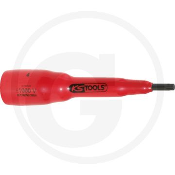 Ks tools 3/8” geïsoleerde bitdop veeltand, m10 - 95mm l