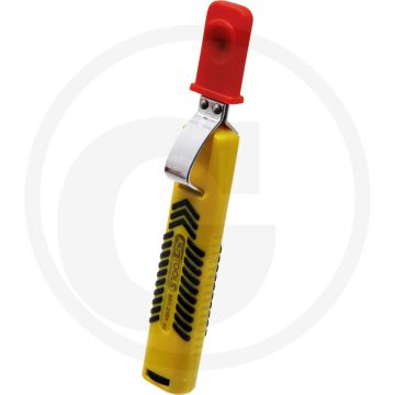 Ks tools universele kabelmes, 28 mm - voor rond- en flachkabels, instelbare snijdiepte