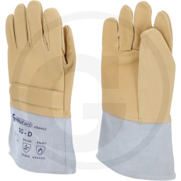 Ks tools - manche à main en cuir, taille 11 pour électricien - manche à main en cuir pour manche à main diélectrique