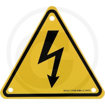 Ks tools warnschild-hybrid-blitz aluminium, 100 mm - dikte 1.2mm