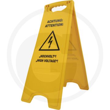 Ks tools ks tools aufsteller mit blitzsymbol - zusammenklappbarer signalständer