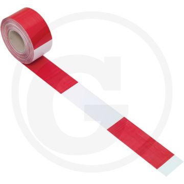 Ks tools ks tools folie afzetlint 500m rood / wit - asr a1.3 en bgv a8 conform