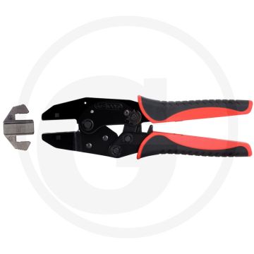 Ks tools krimptang voor westernstekkers, awg22-24, rj22 - met ratelfunctie