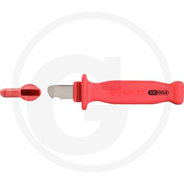 Ks tools isoleerde ontmantelingsmes, 182 mm - haakvormige schneide