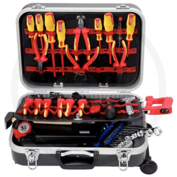 Ks tools premium max elektriker-werkzeugkoffer, 195-delig met wieltjes