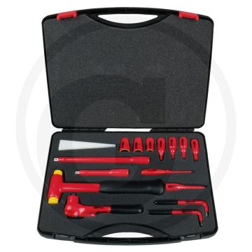 Jeu de clés à douille isolées Ks tools, 16 pièces - isolation par immersion conforme à la norme CEI 60900
