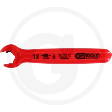 Ks tools ratschen-maulschlüssel mit schutzisolierung, 13 mm - 15° gabelstellung