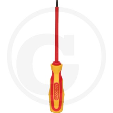 Ks tools schroevendraaier met beschermende isolat - torx t8 - 140mm