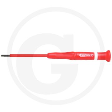Ks tools precisie-schroevendraaier voor zaagsnede-schroeven geïsoleerd, 2,5 mm - kleurcode, isolatie conform din en 60900, sneldraaikap