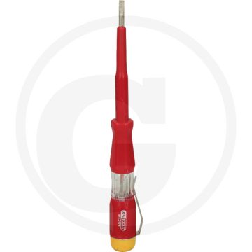 Ks tools spanningstester, geïsoleerd 100 - 500 v | 140 mm - vernikkelde klinge met hohlschliff