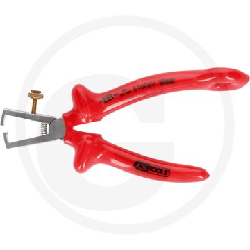 Ks tools 1000v abisolierzange mit sicherungsöse für sicherheitsleine - 0,5-5,0 mm², matt verchromt, din iso 5232, iec 60900