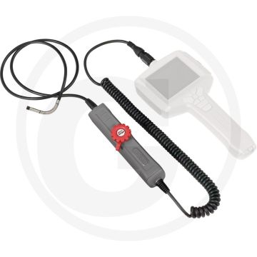 Ks tools 0° frontcamera-sonde - halfstarre spiraa met 4 dimmbare mini-led-lampen
