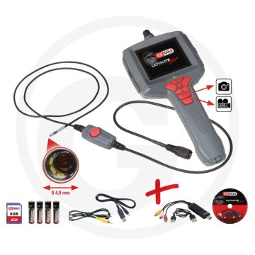 Ks tools ultimatevision master videoskop-satz Ø 4,9 mm - multifunctionele videoscoopset met 8 gb sd-kaart