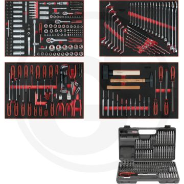 Ks tools universal-systemeinlagen-satz für 4 schu für 4 schubladen, 515-teilig - ideale satzzusammenstellung