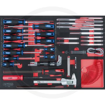 Ks tools set scs schroevendraaiers en meetapparat 41-teilig - olie- en chemikalienbeständig