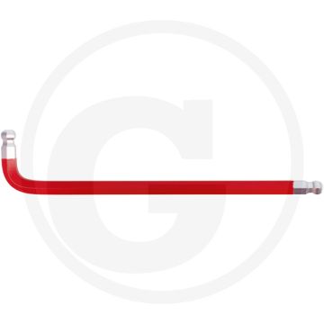 Ks tools doppel-kugelkopf-innensechskant-winkelstiftschlüssel - lange ausführung, 10,0 mm, rot