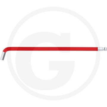 Ks tools kugelkopf-innensechskant-winkelstiftschlüssel, xl, dunkelgrün, 108° abgewinkelt, 15mm, matt verchromt