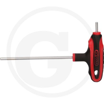 Ks tools t-griff-innensechskant-schlüssel, 9/64" - matt verchromt, 2-komponentengriff, gehärteter spezial-werkzeugstahl