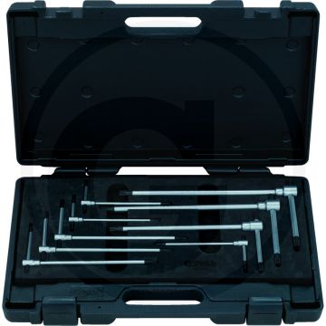 Ks tools ks tools t-schlüssel-satz,3-fach,tx t10-t50 - torx-profil an drei enden, matt satiniert, chrom vanadium