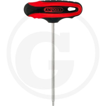 Ks tools ergotorqueplus t-greep stiftsleutel tx, t6 - door en door gehard - 100mm - 130mm